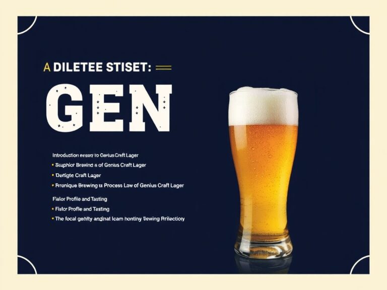 Genius Craft Lager: Uncover the Secret to Superior Flavor and Brewing Innovation