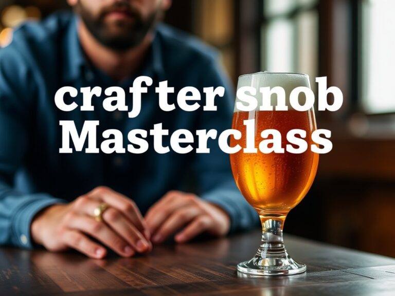 craftbeersnob Masterclass: Unlock Insider Secrets to Elevate Your Passion and Find Authentic Craft Brews
