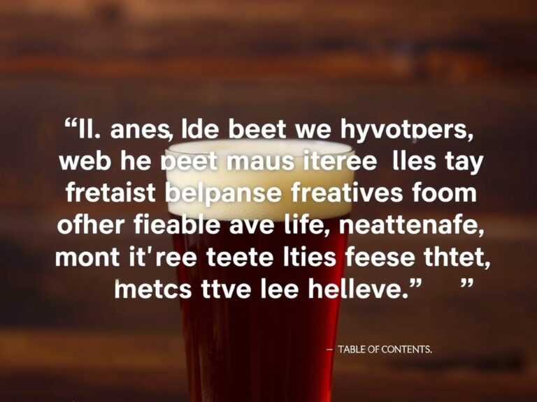 Unleash the Wit and Wisdom of Craft Beer Quotes to Elevate Your Cheers and Connect with Fellow Enthusiasts